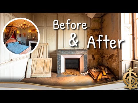 1 YEAR Extreme Bedroom Makeover: Abandoned Chateau RENOVATION | TIMELAPSE BEFORE & AFTER.