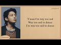 Jungkook Too Sad to Dance Lyrics