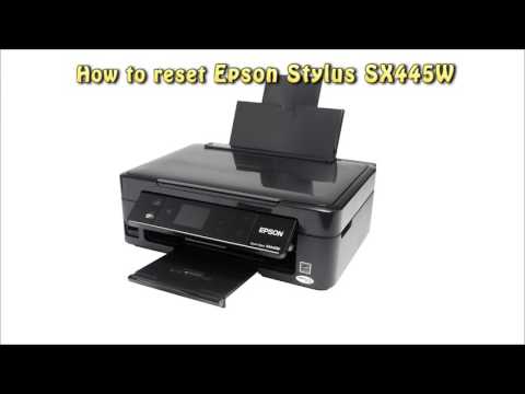 Reset Epson SX 445W Waste Ink Pad Counter