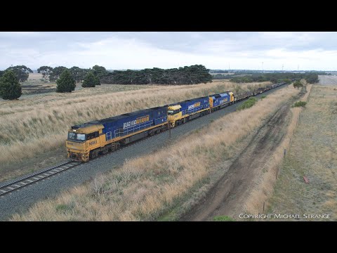 5MP2 Pacific National Steel Train With NR83 NR51 AN6 (7/4/2022) - PoathTV Australian Railways