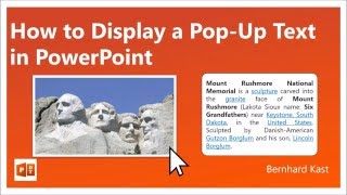 How to Display a Popup Text in PowerPoint
