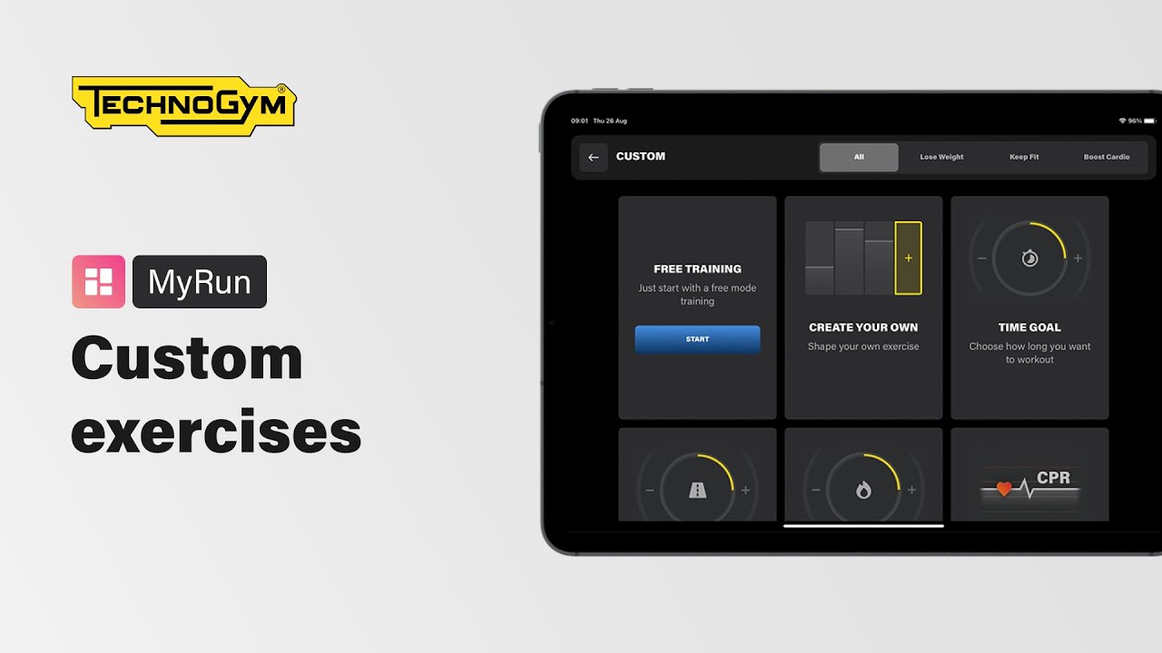 Technogym MyRun | Focus on training with custom exercises