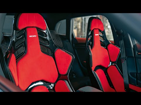 Get into a whole new world. For road and track: The RECARO Podium GF in Glass Fiber