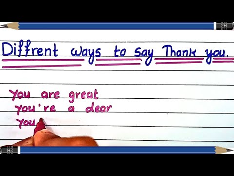 other ways to say thank you in english | some other ways to say thank you in english | Synonyms
