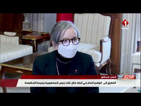 قصر قرطاج الوضع العام في البلاد محور لقاء رئيس الجمهورية برئيسة الحكومة