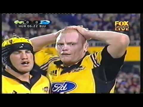 AUCKLAND BLUES vs WELLING HURRICANES,  2003 SUPER 12 RUGBY.