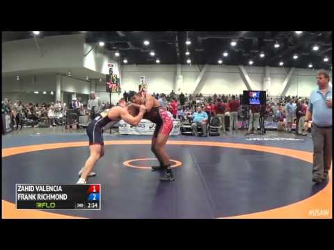 86 Consi of 16 #2 - Frank Richmond (Nor Cal Wrestling Academy) vs. Zahid Valencia (Sunkist Kids WC)