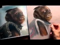 How to draw a monkey from The Hangover 2. Рисуем ...