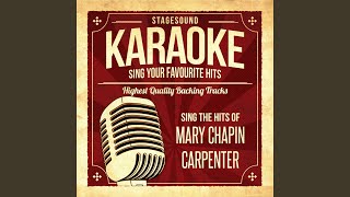This Is Me Leaving You (Originally Performed By Mary Chapin Carpenter) (Karaoke Version)