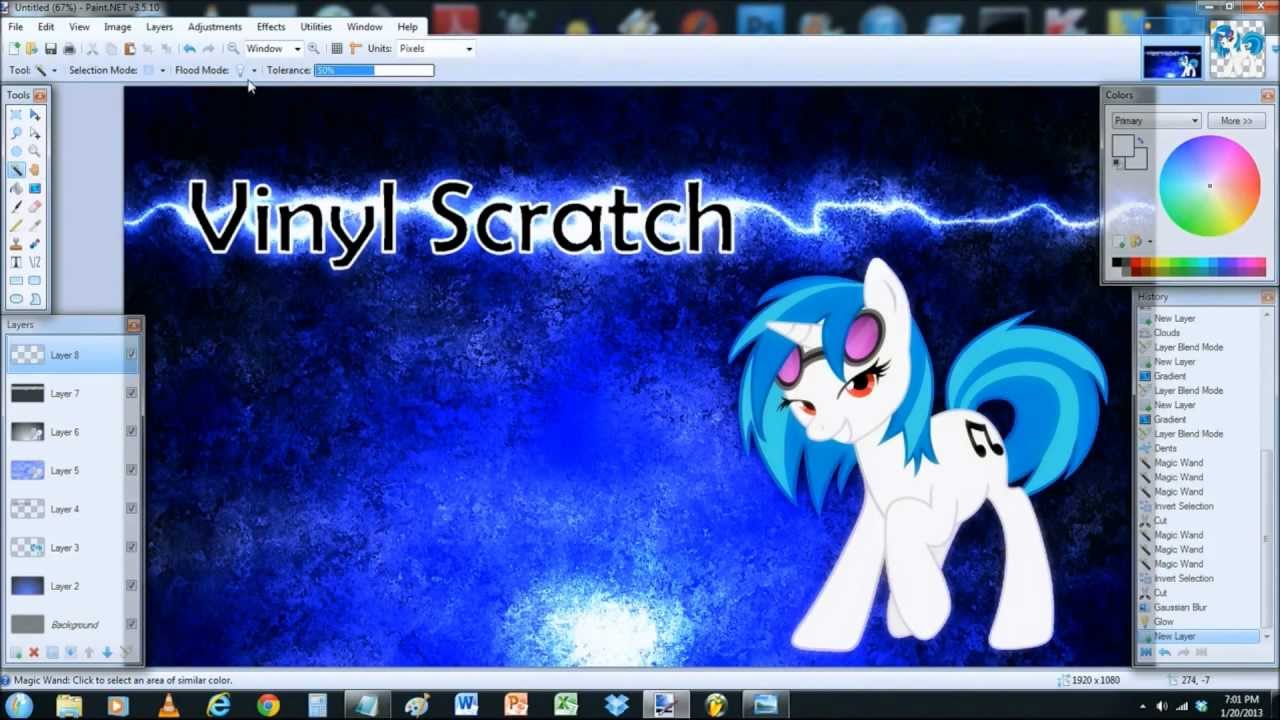 🖱 Vinyl Scratch Wallpaper (Realtime)