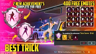 Get Free 400 Emotes | How To Complete ( Dancer Supreme & Jive Master ) Achievement For Free | PUBGM