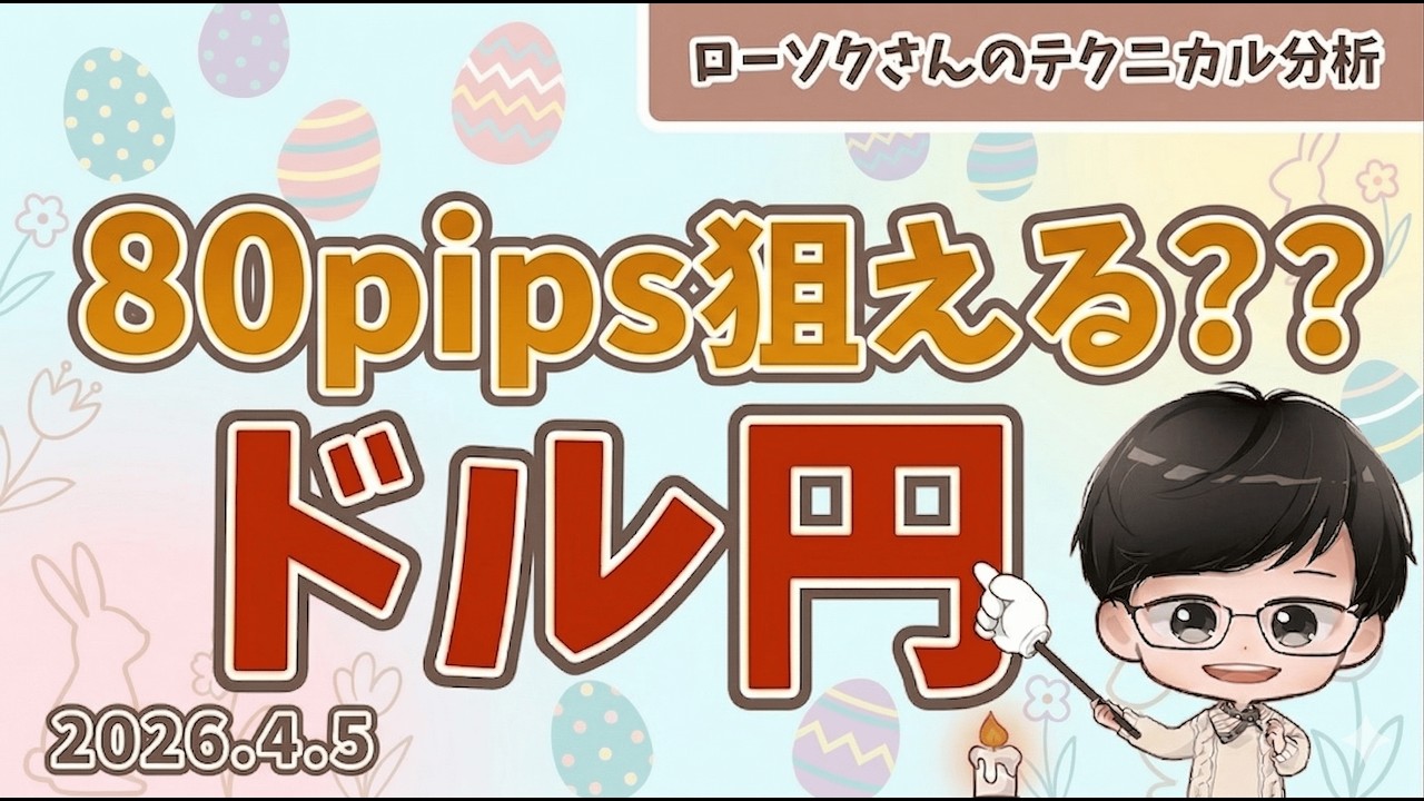 【チャンス相場】ドル円 最新予想！売り・買い両方のチャンス！【FX ローソクさんのテクニカル分析 #245 】