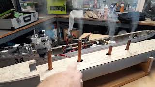 HMS Mohawk 2nd test of 4 funnel smoker 24Oct24<div class=vauth>Dave Manning</div>