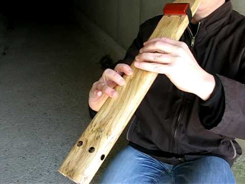 Native American-style E Minor Drone Flute By Kuzin Bruce - Tunnel Improvisation #1