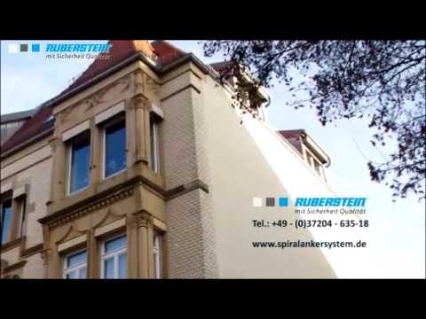 Risse im Mauerwerk sanieren durch horizontale Verlegung der Spiralanker