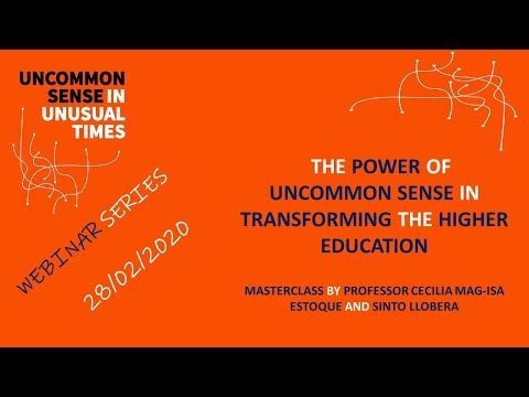 Transforming higher education with the power of uncommon sense - Global DISC - PART 2 — video featuring Csaba Toth