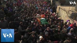 Funeral of Rebel Suspect Killed in Disputed Kashmir