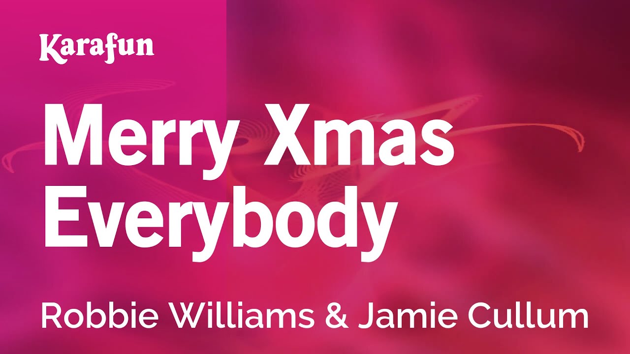 Merry Xmas Everybody - Robbie Williams & Jamie Cullum | Karaoke Version | KaraFun