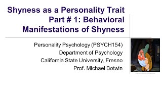 Download lagu P154 Shyness Part 1 Behavioral Manifestations... mp3