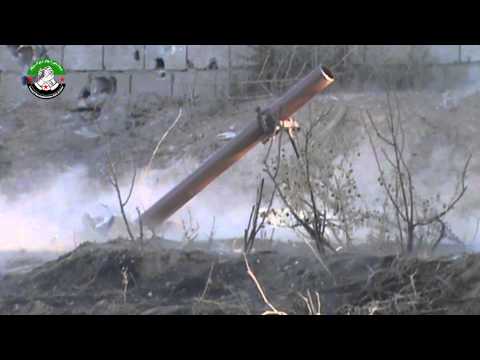 استهداق معاقل النظام بقذائف الهاون من قبل لواء الشهيد فيصل العكيدي في مدينة دير الزور