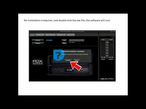 How to upload speaker presets into Lab.Gruppen PDX3000