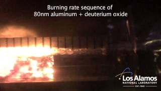 Aluminum Water Burn Rate Sequence