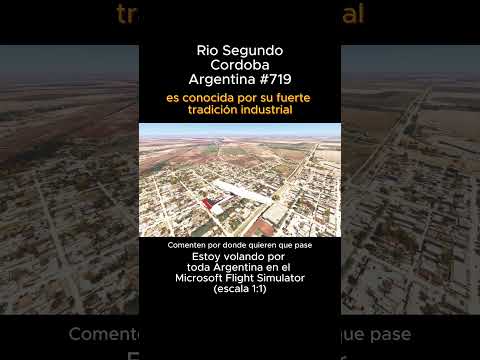 Rio Segundo, Cordoba desde el Microsoft Flight Simulator #riosegundo #cordoba #msfs #joaha45