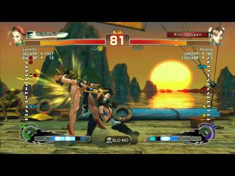 SSF4 AE: Lynetto (Cammy) vs Relena (Chun-Li) - Ranked Match (720p HD)