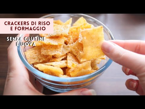 CRACKERS CROCCANTI e SFIZIOSI | NON BUTTARE il RISO LESSO | RICETTA SENZA GLUTINE SENZA UOVA