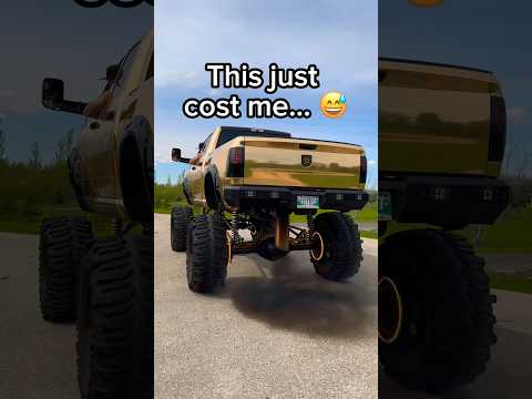 DOING THIS just COST me $2,000 in DAMAGE… 🥲🤑 #liftedtrucks #shorts