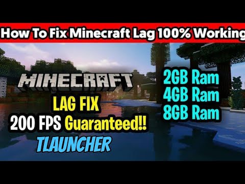 Lag fix in Minecraft pc |100%working | Tlauncher lag fix in Minecraft