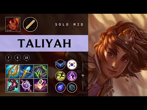 Taliyah Mid vs Galio - KR Diamond Patch 25.22