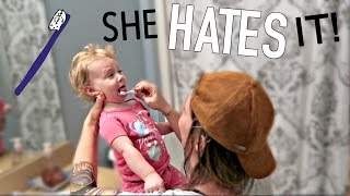 TODDLER REFUSES BRUSHING TEETH!