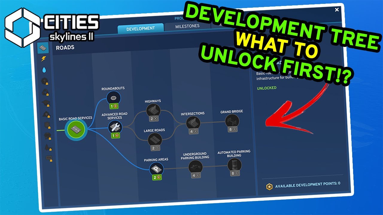 What Should You Unlock First In Cities 2's Development Tree?
