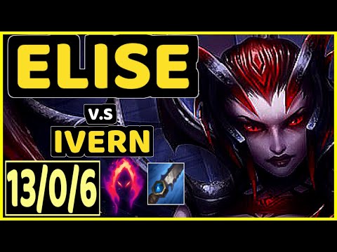 REVOLTA (ELISE) vs IVERN - 13/0/6 KDA JUNGLE CHALLENGER GAMEPLAY - BR