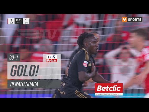 Golo Renato Nhaga: Benfica 2-(2) Casa Pia  (Liga 25/26 #11)