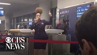 Flight attendant gives powerful speech to passengers hours after Kobe Bryant helicopter crash