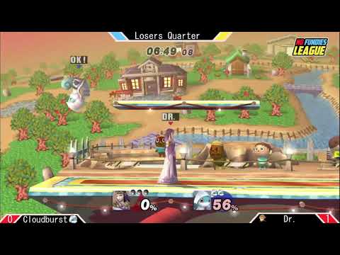 Dr.(Zelda) vs Cloudburst(Squirtle) Losers Top 8 No Fundies League Season 1 Finale