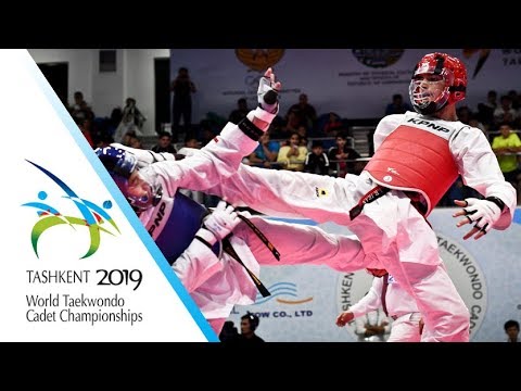 Tashkent 2019 WT Cadet Champs. M -61kg Final BEVEL Aiden(USA) vs ABBASI POUYA Abolfazl(IRI)
