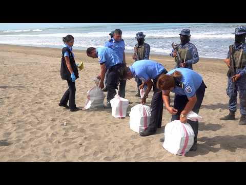 Ejército de Nicaragua da duro golpe al narcotráfico en la playa Quizalá