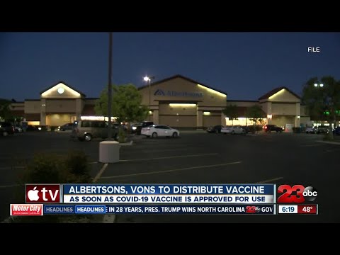 Albertsons, Vons, Pavillions to distribute COVID-19 vaccine