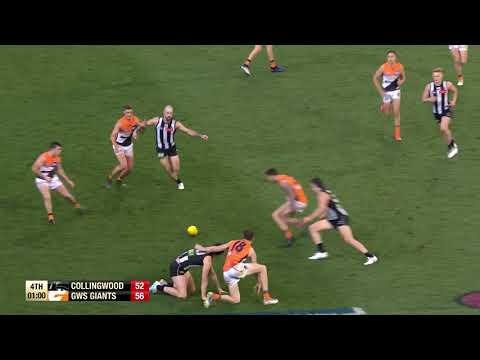 Shane Mumford sells Scott Pendlebury some candy to save the game