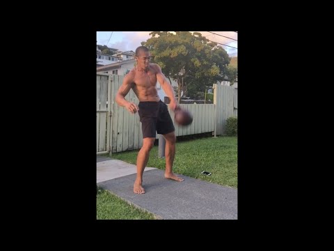 Day 93 - Single Arm 24, 32 kg. Kettlebell Clean & Jerk+ Alternating Snatch - August 10, 2020 6:40 pm