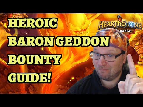 HEROIC Baron Geddon bounty guide (Hearthstone Mercenaries Blackrock Mountain revisited)