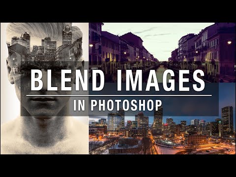 Blend multiple images in Photoshop