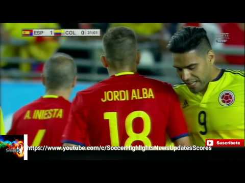 España vs Colombia 2-2 07/06/2017-HD-Amistoso