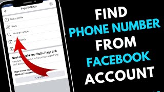 How to Find Phone Number From Facebook (2023) | Find Someone