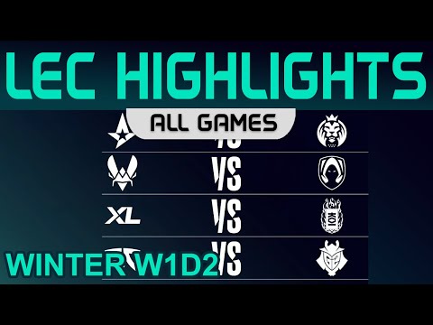 LEC Highlights Week1 Day2 LEC Winter 2023 All Games By Onivia