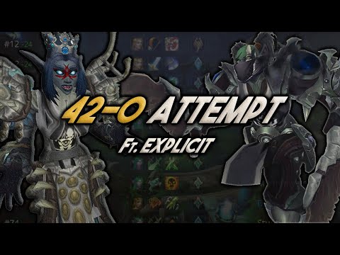 Attempting 42-0 with Explicit... | Rank 1 Mage WoW Shadowlands PvP Arena