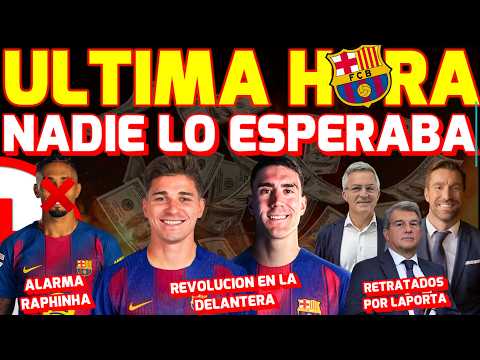 💣 REVOLUCION BARÇA 💰CONTACTOS JULIAN ALVAREZ, ASEGURAN EL FICHAJE DE VLAHOVIC 🚑ALARMA RAPHINHA
